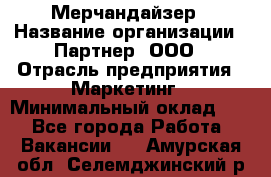 Мерчандайзер › Название организации ­ Партнер, ООО › Отрасль предприятия ­ Маркетинг › Минимальный оклад ­ 1 - Все города Работа » Вакансии   . Амурская обл.,Селемджинский р-н